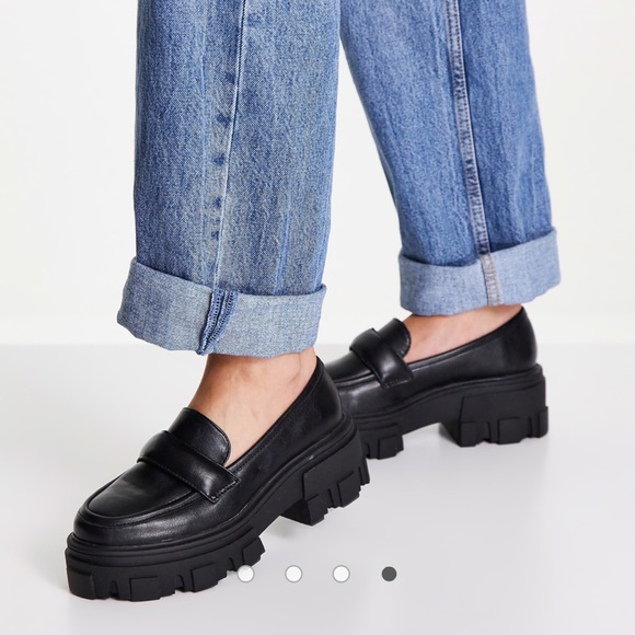 ASOS DESIGN Movable padded chunky loafers in black - Picture 4 of 4